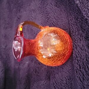 Crackel glass vintage